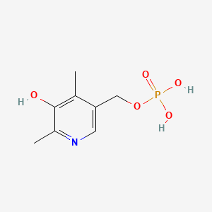 Chemical structure of 4-Deoxypyridoxine 5'-phosphate