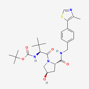 Chemical structure of (S,R,S)-AHPC-Boc