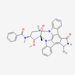 Chemical structure of 3-Hydroxy Midostaurin