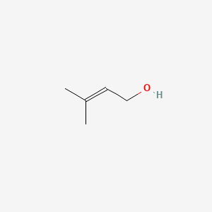 Chemical structure of 3-Methyl-2-buten-1-ol