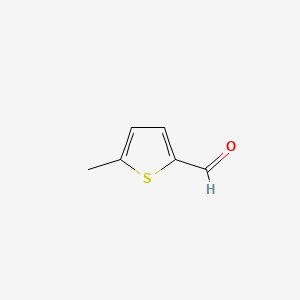 Chemical structure of 5-Methyl-2-thiophenecarboxaldehyde