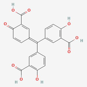 Chemical structure of Aurintricarboxylic acid