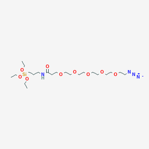 Chemical structure of Azido-PEG5-triethoxysilane