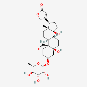 Chemical structure of Convallatoxin