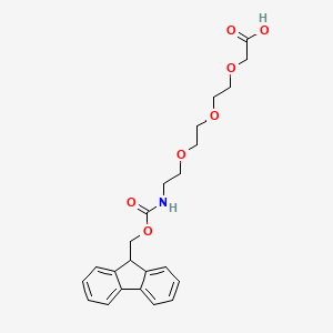 Chemical structure of Fmoc-NH-PEG3-CH2COOH