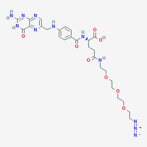 Chemical structure of Folate-PEG3-azide