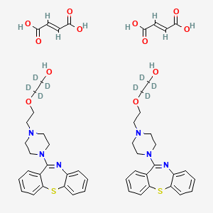 Chemical structure of Quetiapine D4 hemifumarate