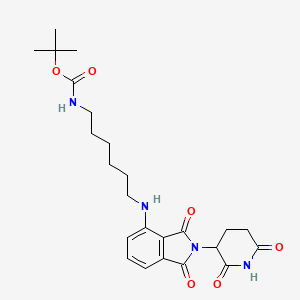 Chemical structure of Thalidomide-NH-C6-NH-Boc