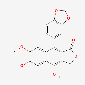 Chemical structure of Diphyllin