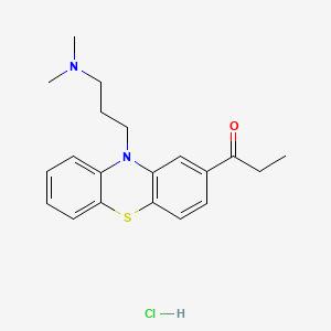 Chemical structure of Propiopromazine Hydrochloride