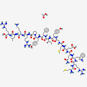 Chemical structure of MOTS-c(human) acetate