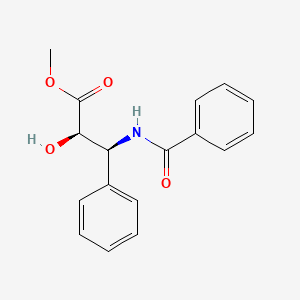 Chemical structure of Bz-RS-iSer(3-Ph)-OMe