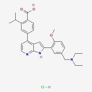 Chemical structure of TCMDC-135051 hydrochloride