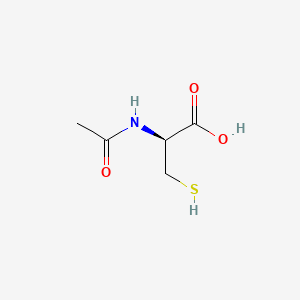 Chemical structure of N-Acetyl-D-cysteine