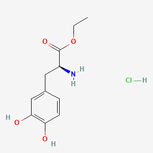 Chemical structure of Etilevodopa hydrochloride