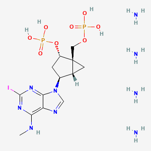 Chemical structure of MRS2500 tetraammonium