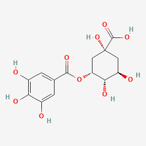 Chemical structure of 5-Galloylquinic acid