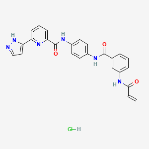 Chemical structure of JH-X-119-01 hydrochloride