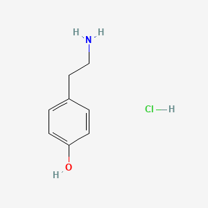 Chemical structure of Tyramine hydrochloride