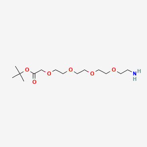 Chemical structure of Amino-PEG4-C1-Boc