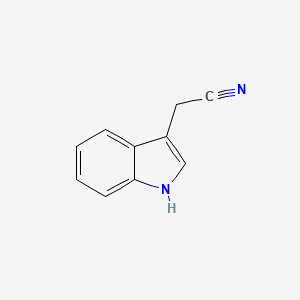 Chemical structure of 3-Indoleacetonitrile