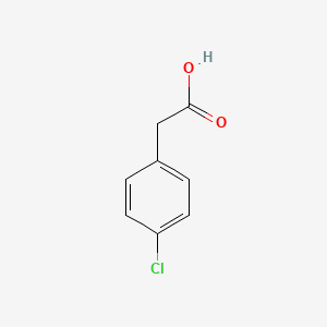 Chemical structure of 4-Chlorophenylacetic acid