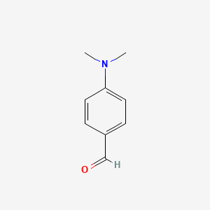 Chemical structure of p-Dimethylaminobenzaldehyde