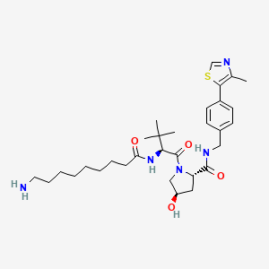 Chemical structure of (S,R,S)-AHPC-C8-NH2
