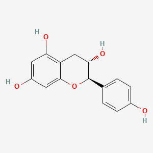 Chemical structure of (+)-Afzelechin