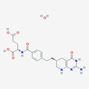Chemical structure of Lometrexol hydrate