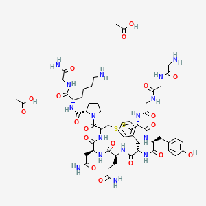 Chemical structure of Terlipressin acetate
