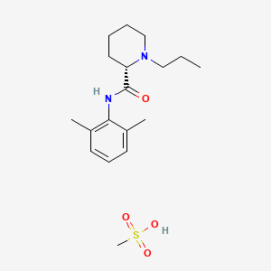 Chemical structure of Ropivacaine mesylate