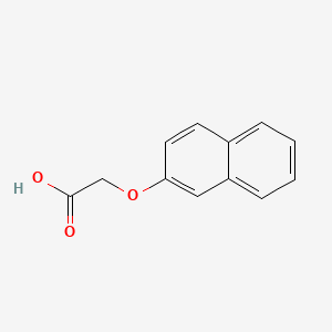 Chemical structure of 2-Naphthoxyacetic acid