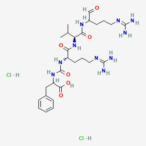 Chemical structure of Antipain (hydrochloride)