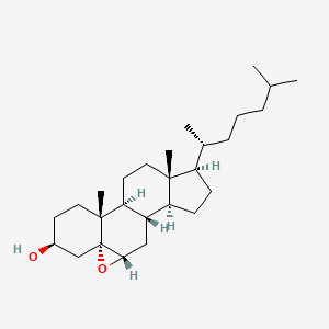 Chemical structure of 5α,6α-epoxy Cholestanol