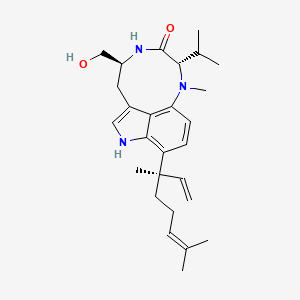 Chemical structure of Teleocidin A1