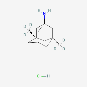 Chemical structure of Memantine-d6 Hydrochloride