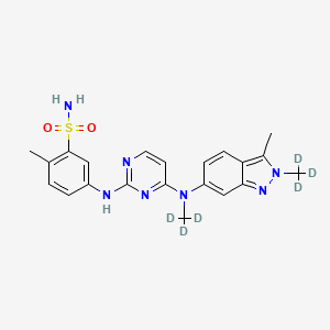 Chemical structure of Pazopanib-d6