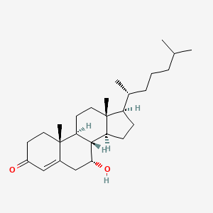 Chemical structure of 7α-hydroxy-4-Cholesten-3-one
