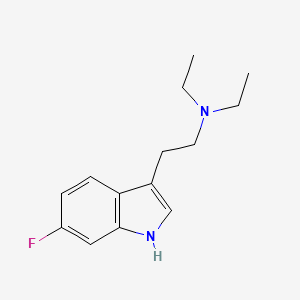 Chemical structure of 6-fluoro DET
