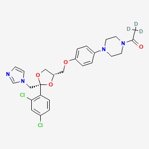 Chemical structure of Ketoconazole-d3