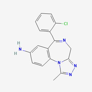 Chemical structure of 7-Aminoclonazolam