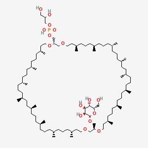 Chemical structure of β-L-Gulopyranosyl-caldarchaetidyl-glycerol