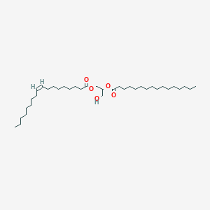 Chemical structure of 1-Oleoyl-2-palmitoylglycerol