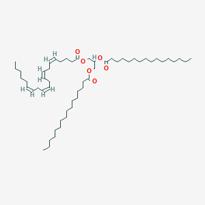 Chemical structure of 1,2-Dipalmitoyl-3-Arachidonoyl-rac-glycerol