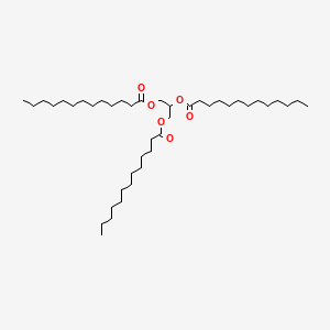 Chemical structure of Tritridecanoin