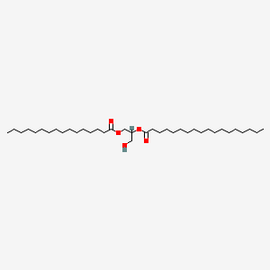 Chemical structure of 1-Palmitoyl-2-Stearoyl-rac-glycerol