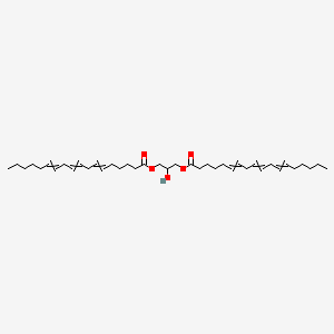 Chemical structure of 1,3-Digamma linolenin