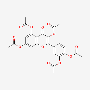 Chemical structure of Pentaacetylquercetin
