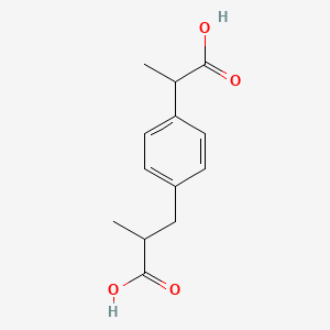 Chemical structure of Carboxyibuprofen